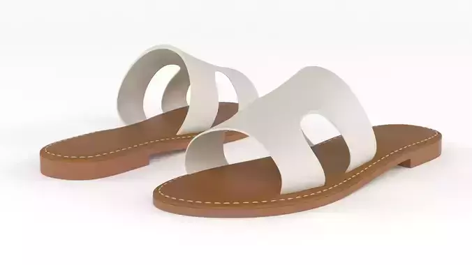 Women Slide Sandal 3D model