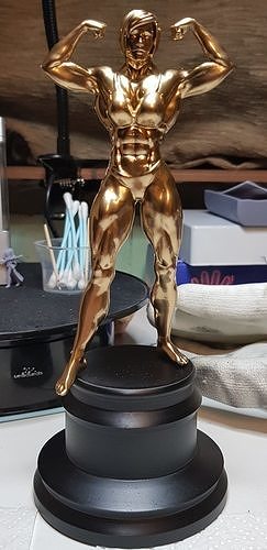 Female Bodybuilder Trophy V2 3D model