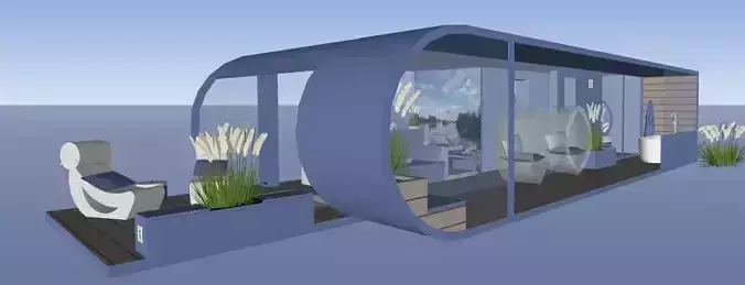 HOUSE BOAT 3D model