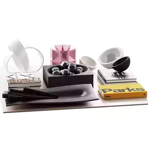 Living decor set accessories for the coffee table Parks Book 00