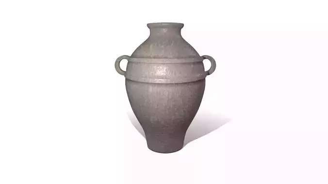 Terracotta Vase Low-poly 3D model