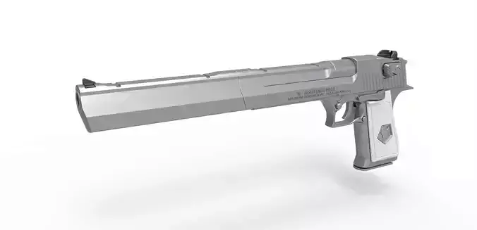 Long Desert Eagle Pistol of Peacemaker from Suicide Squad 2021 3D model