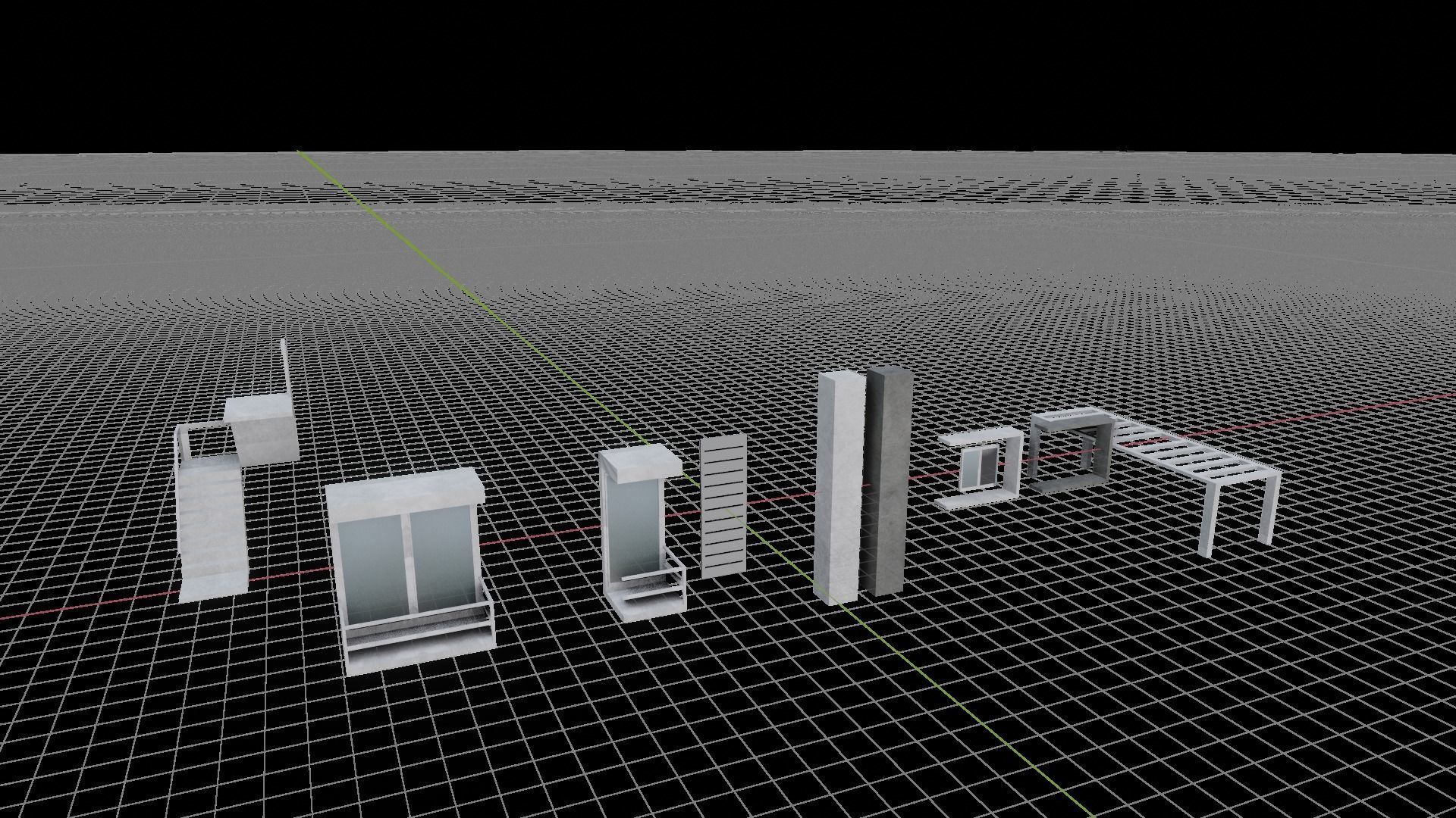 Low poly Apartments - Game ready street in apartment building Low-poly 3D model_18