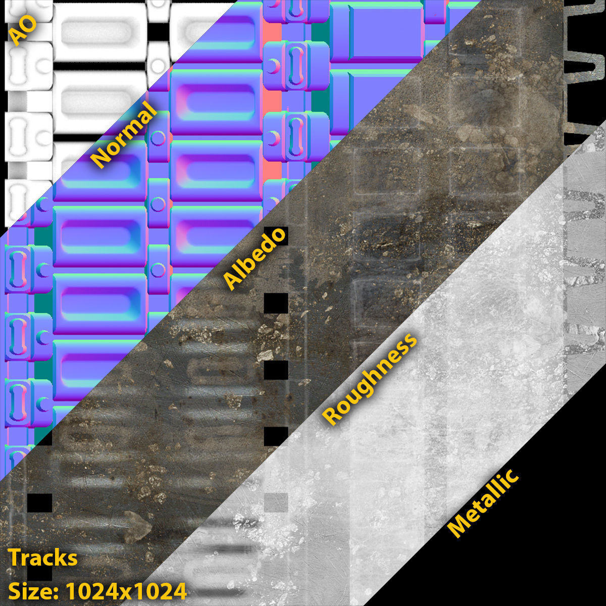 T-84 Oplot-M Low-Poly Low-poly 3D model_10