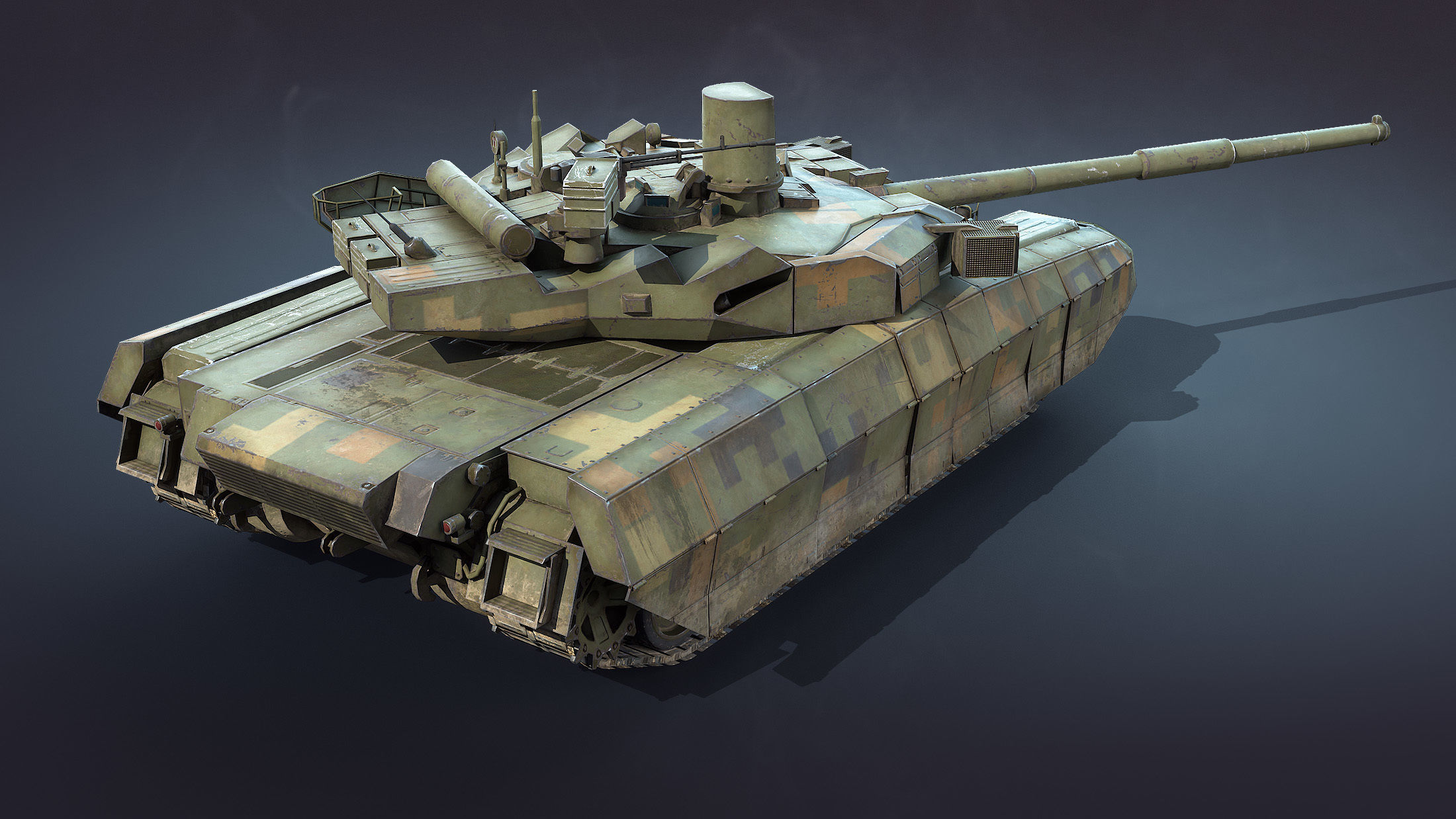 T-84 Oplot-M Low-Poly Low-poly 3D model_5