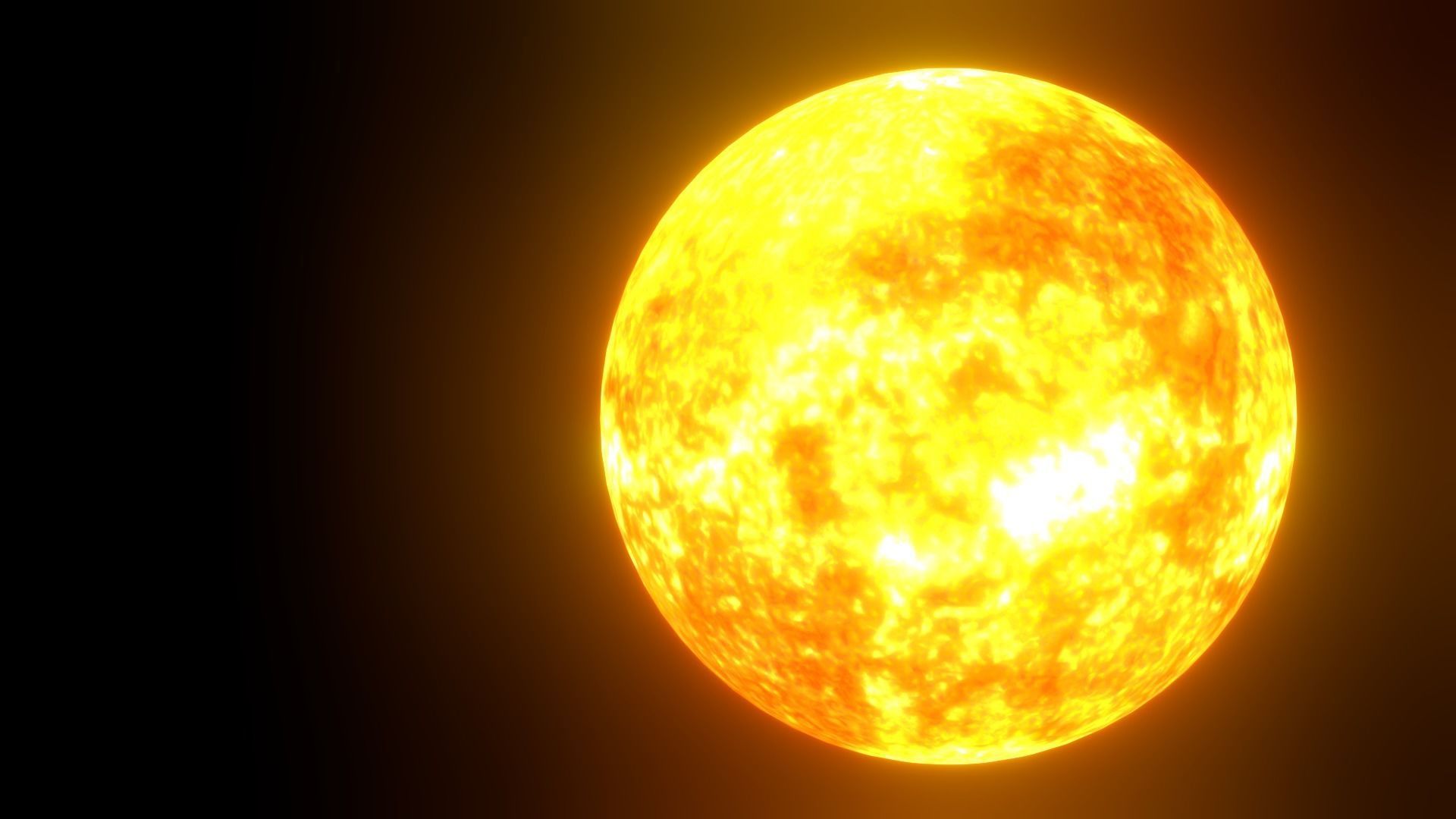 8K HD Sun Star Low-poly 3D model_18