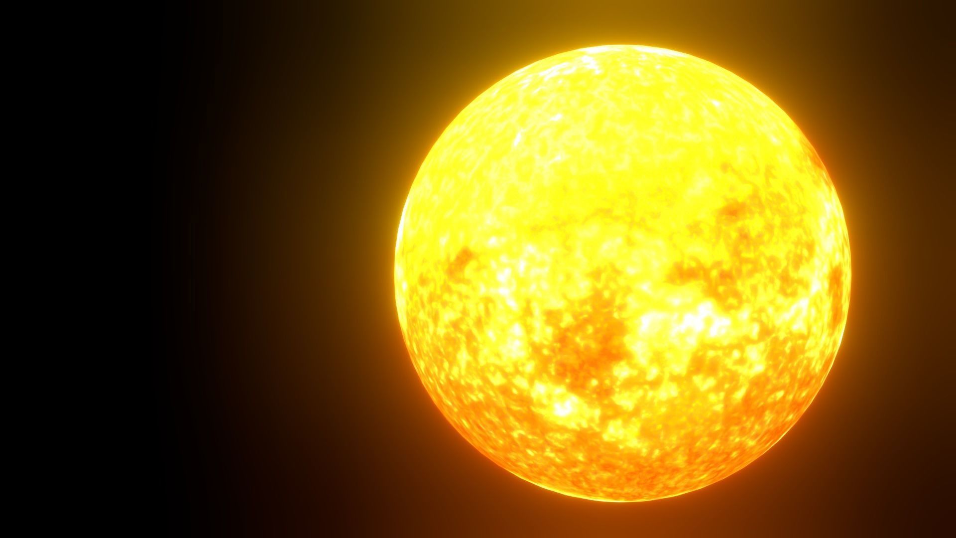8K HD Sun Star Low-poly 3D model_13