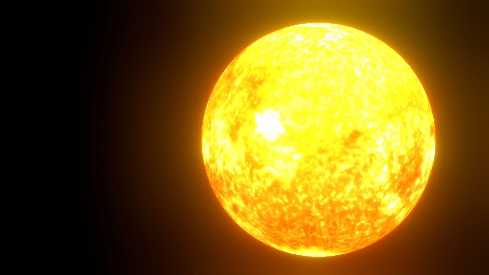 8K HD Sun Star Low-poly 3D model_16