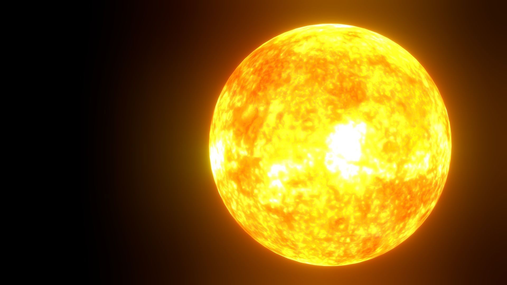 8K HD Sun Star Low-poly 3D model_20
