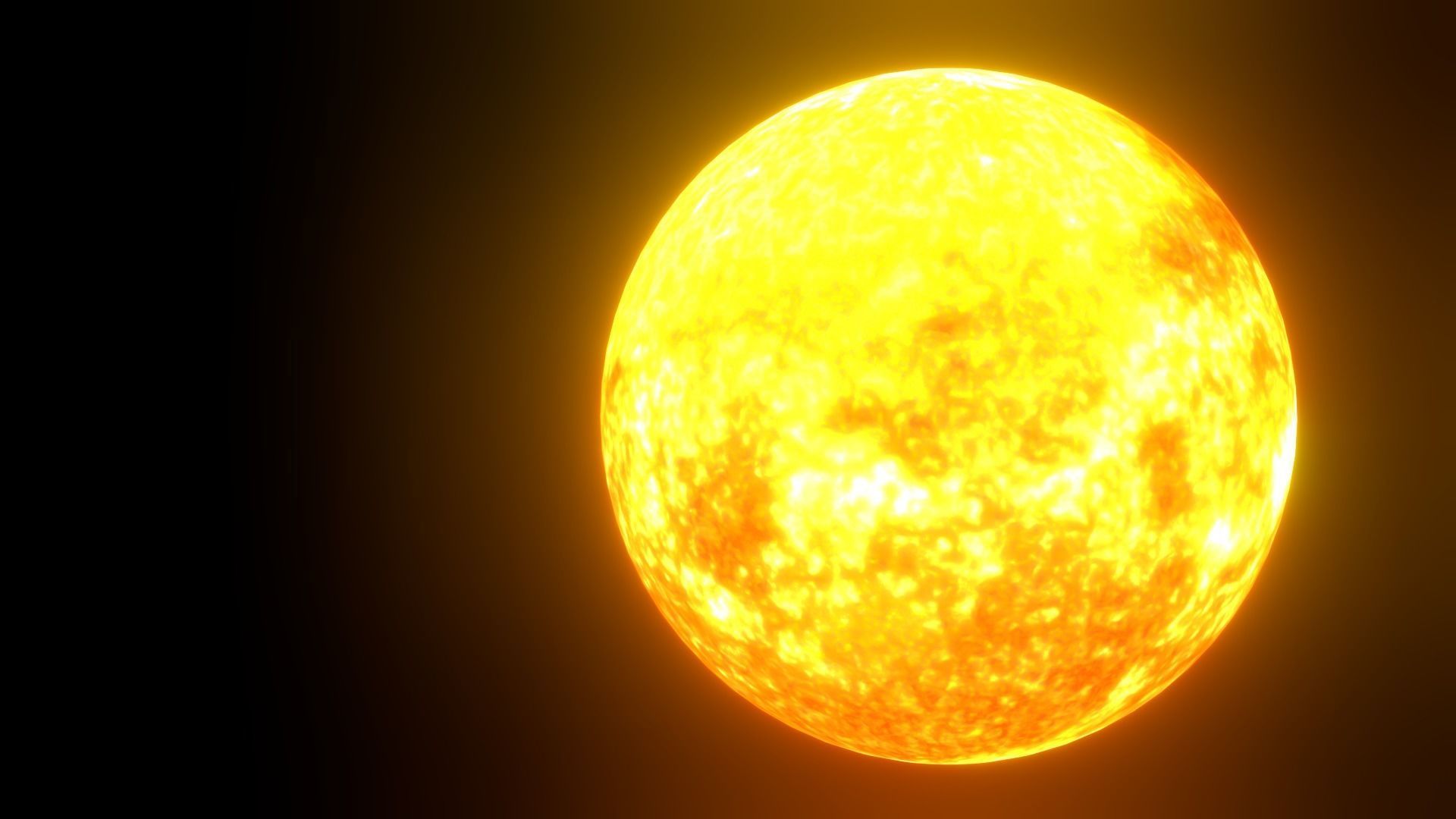 8K HD Sun Star Low-poly 3D model_17