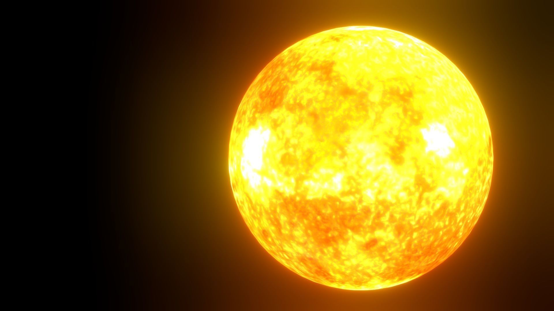 8K HD Sun Star Low-poly 3D model_12