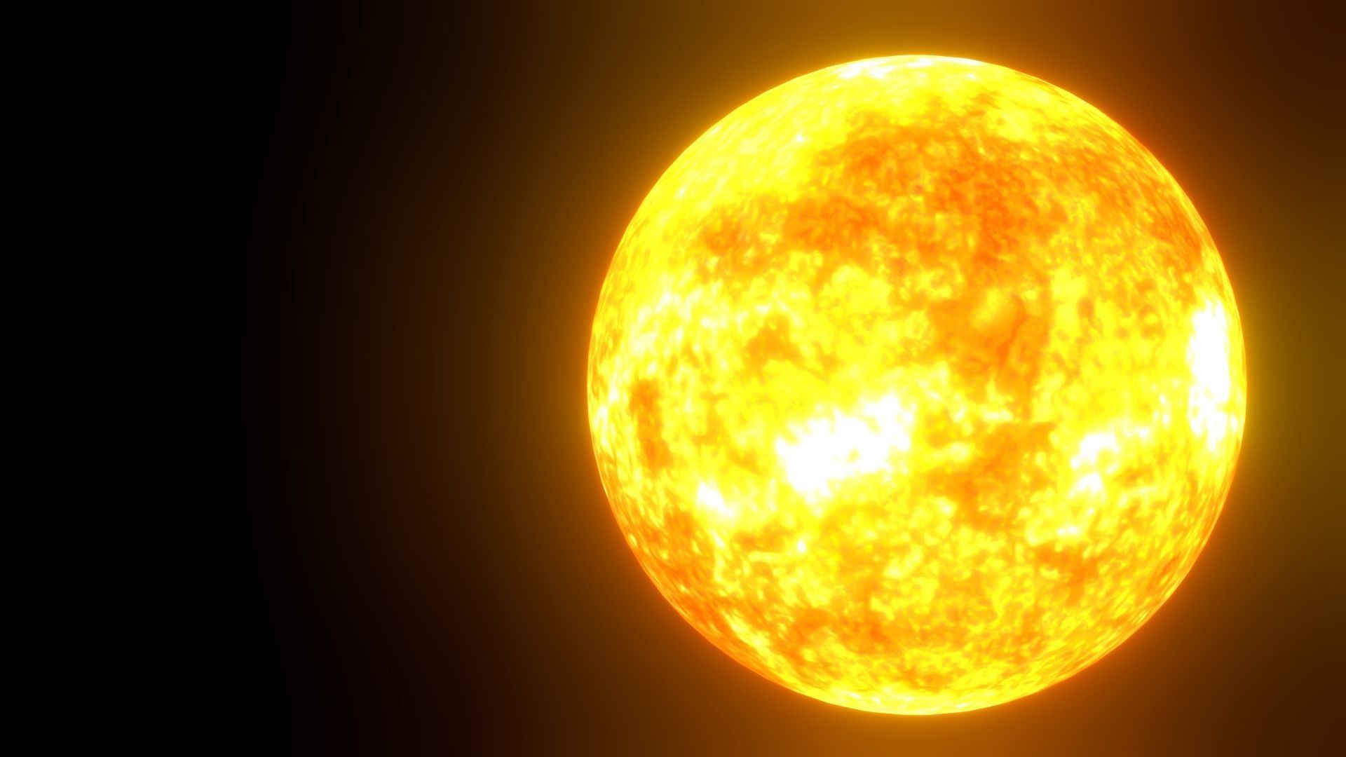 8K HD Sun Star Low-poly 3D model_1