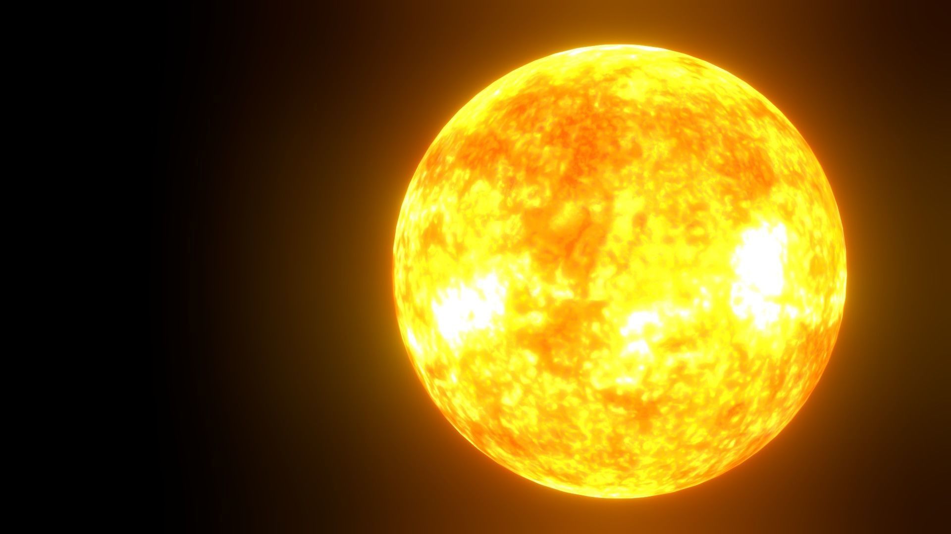 8K HD Sun Star Low-poly 3D model_14