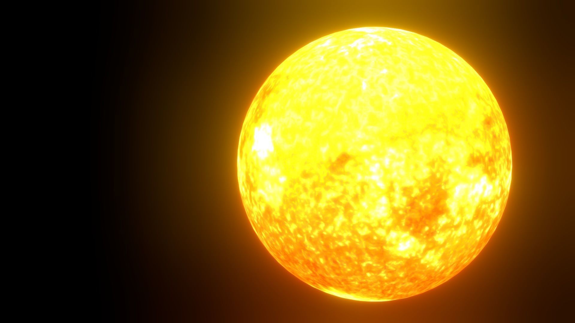 8K HD Sun Star Low-poly 3D model_15