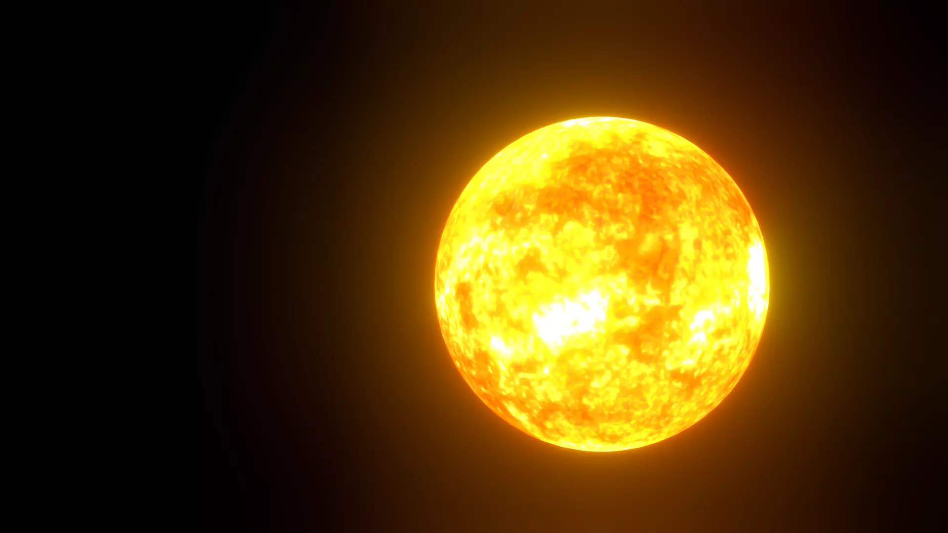 8K HD Sun Star Low-poly 3D model_0