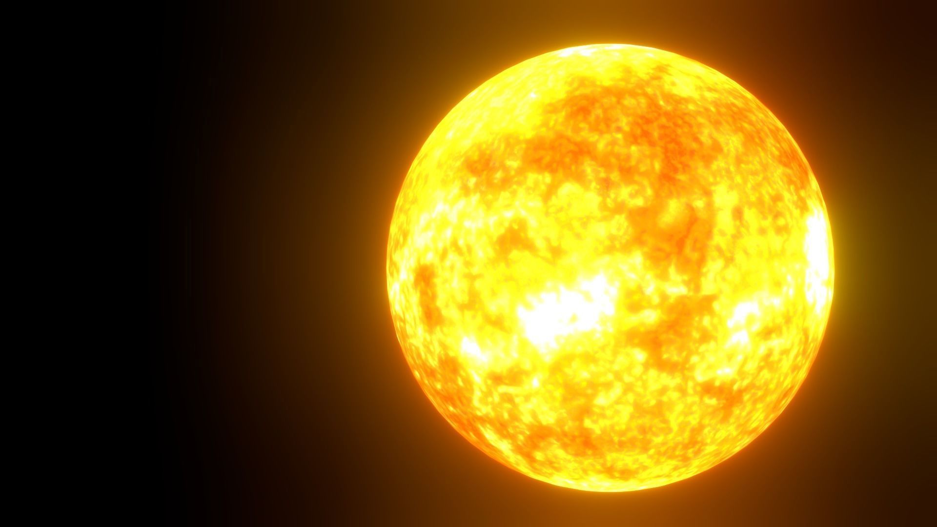8K HD Sun Star Low-poly 3D model_19