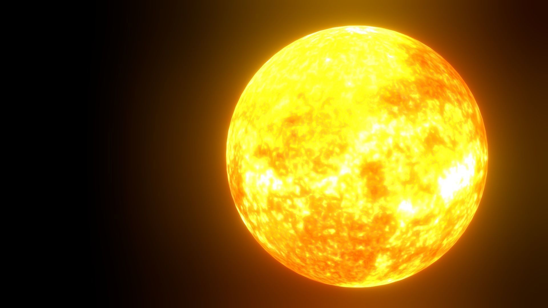 8K HD Sun Star Low-poly 3D model_11
