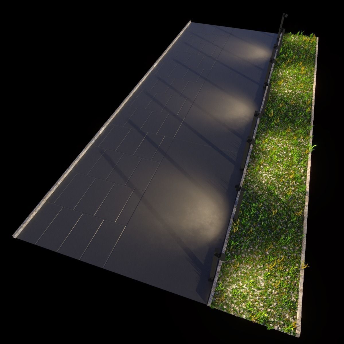 Light rock set2 3D model_5