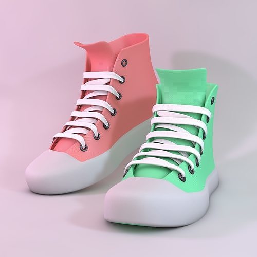 Shoes Converse Chuck Taylor Free 3D model