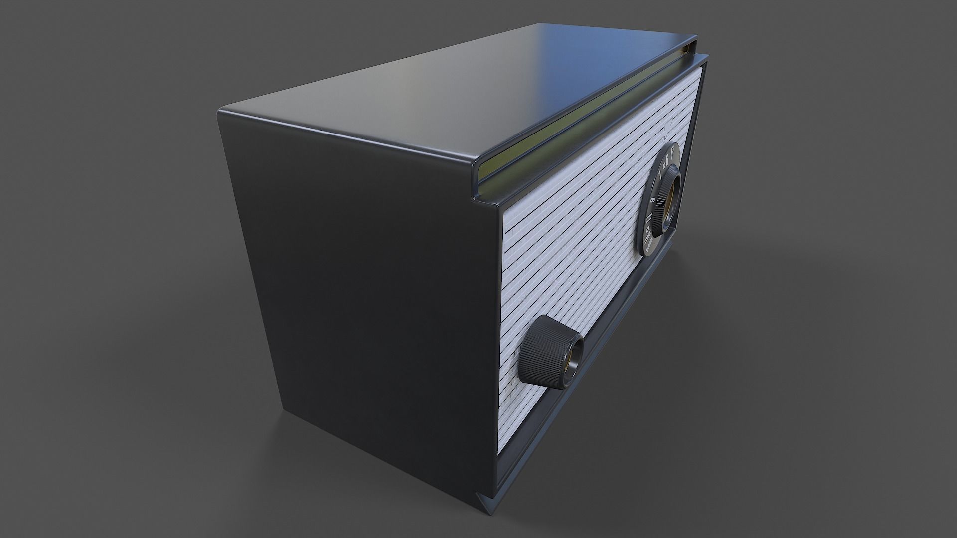 Tube Radio V01 - High Poly 3D model_3