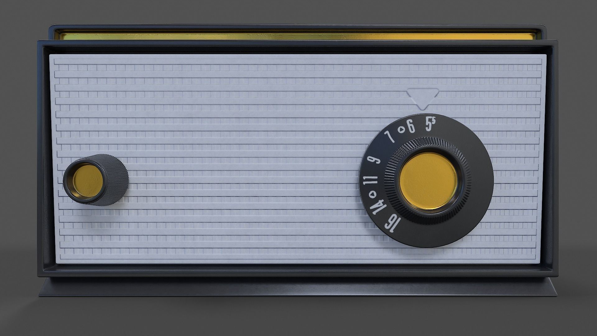 Tube Radio V01 - High Poly 3D model_7