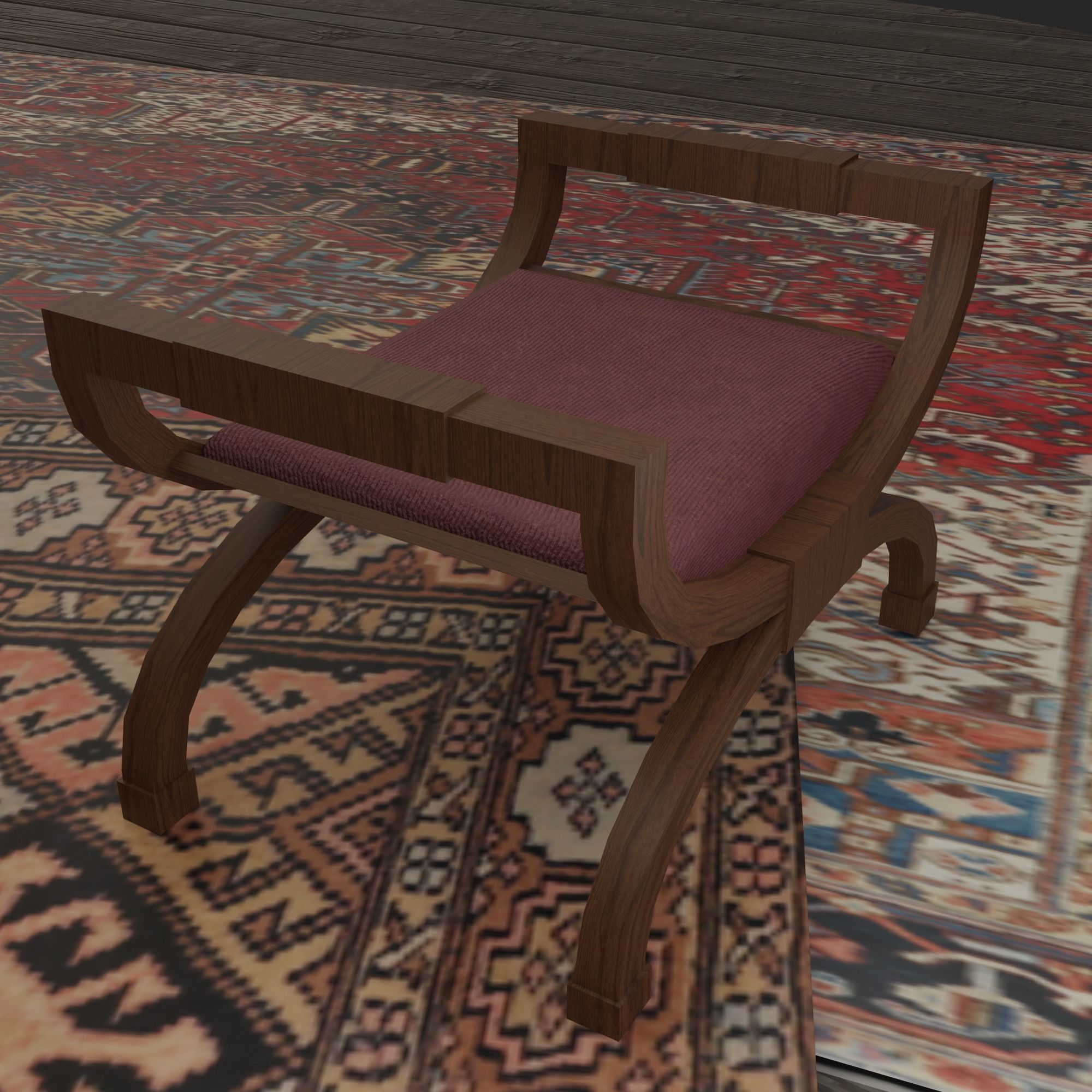 Astronomy room Low-poly 3D model_7