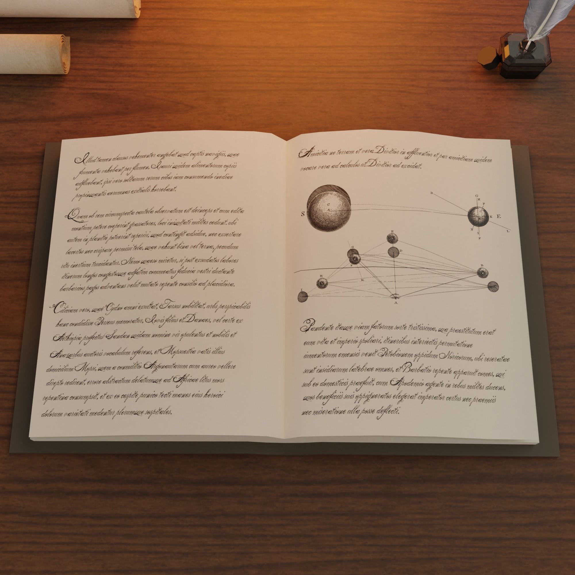 Astronomy room Low-poly 3D model_23