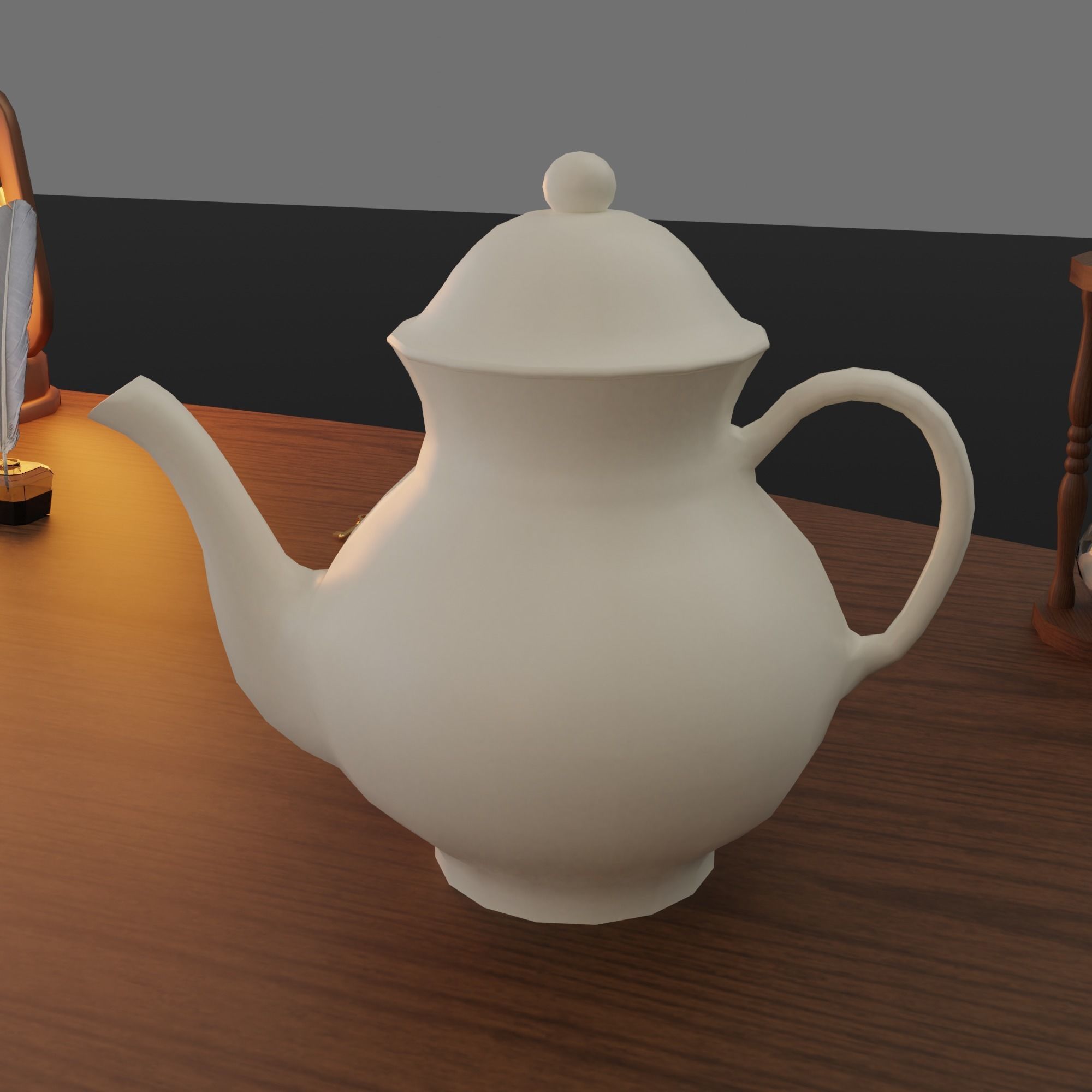 Astronomy room Low-poly 3D model_17