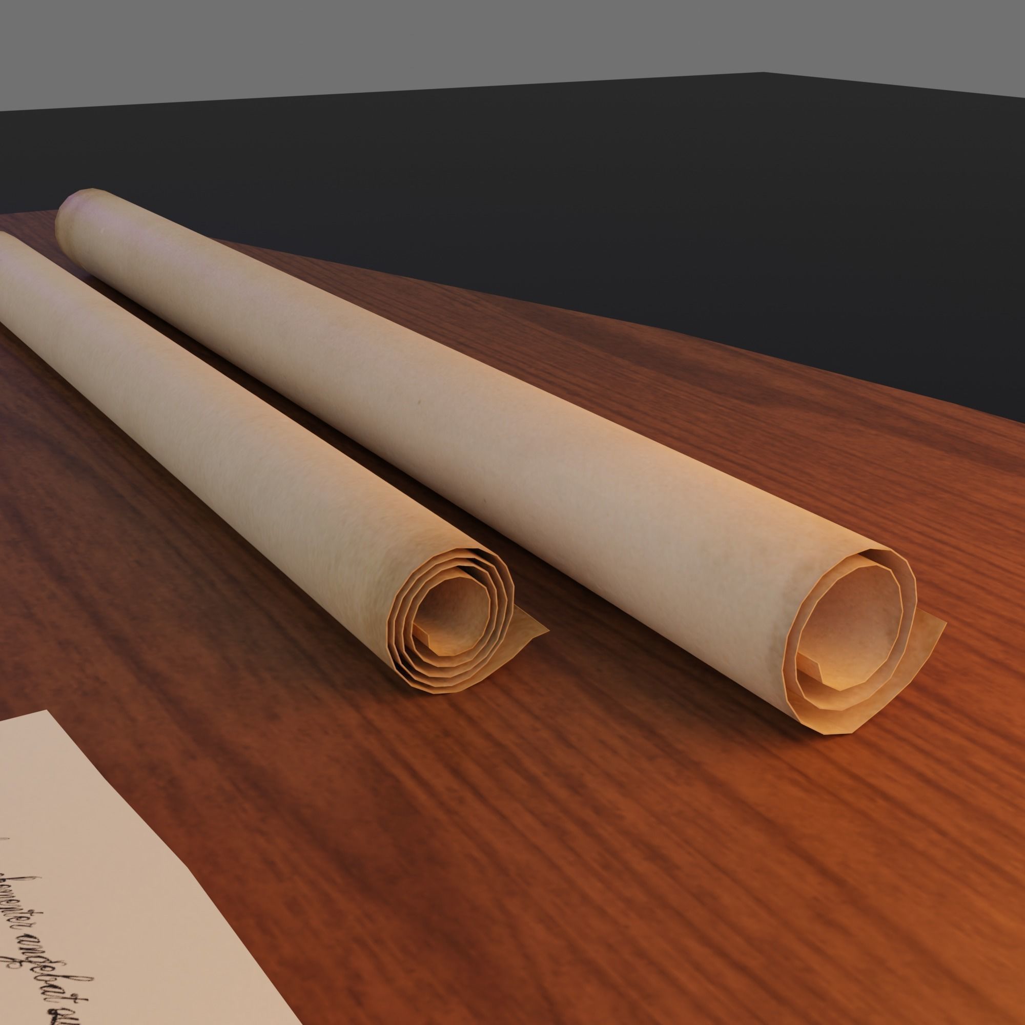 Astronomy room Low-poly 3D model_25