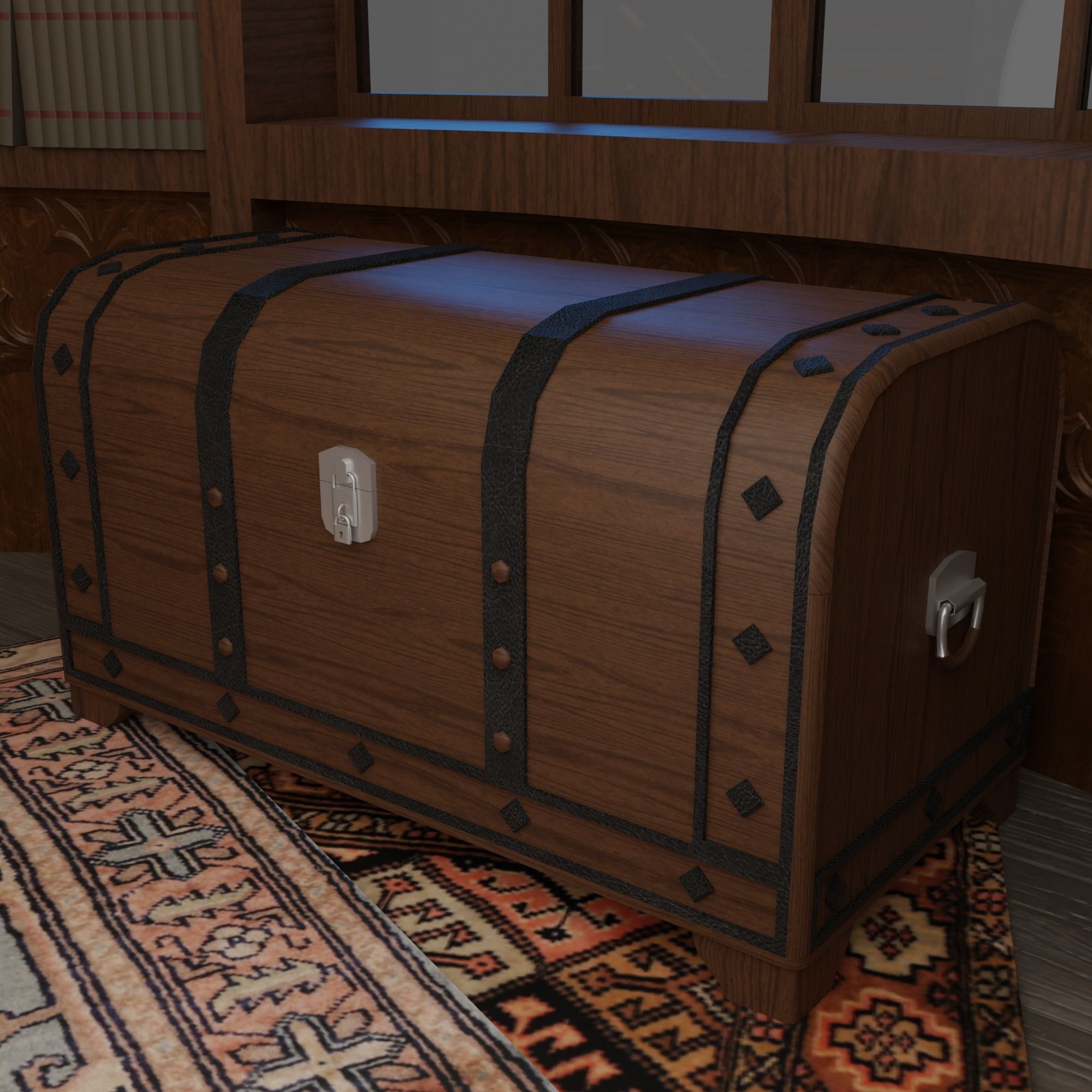 Astronomy room Low-poly 3D model_8