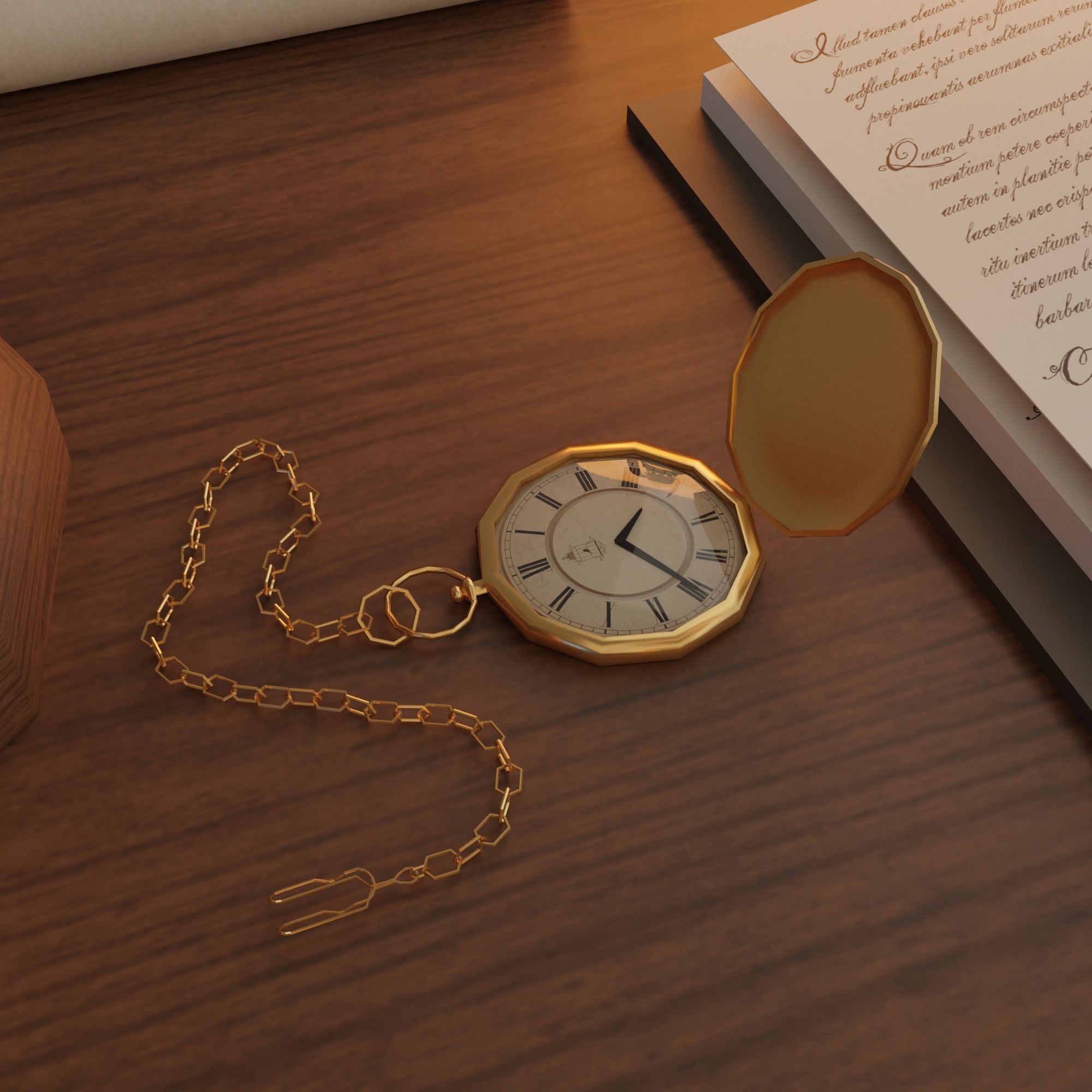 Astronomy room Low-poly 3D model_19