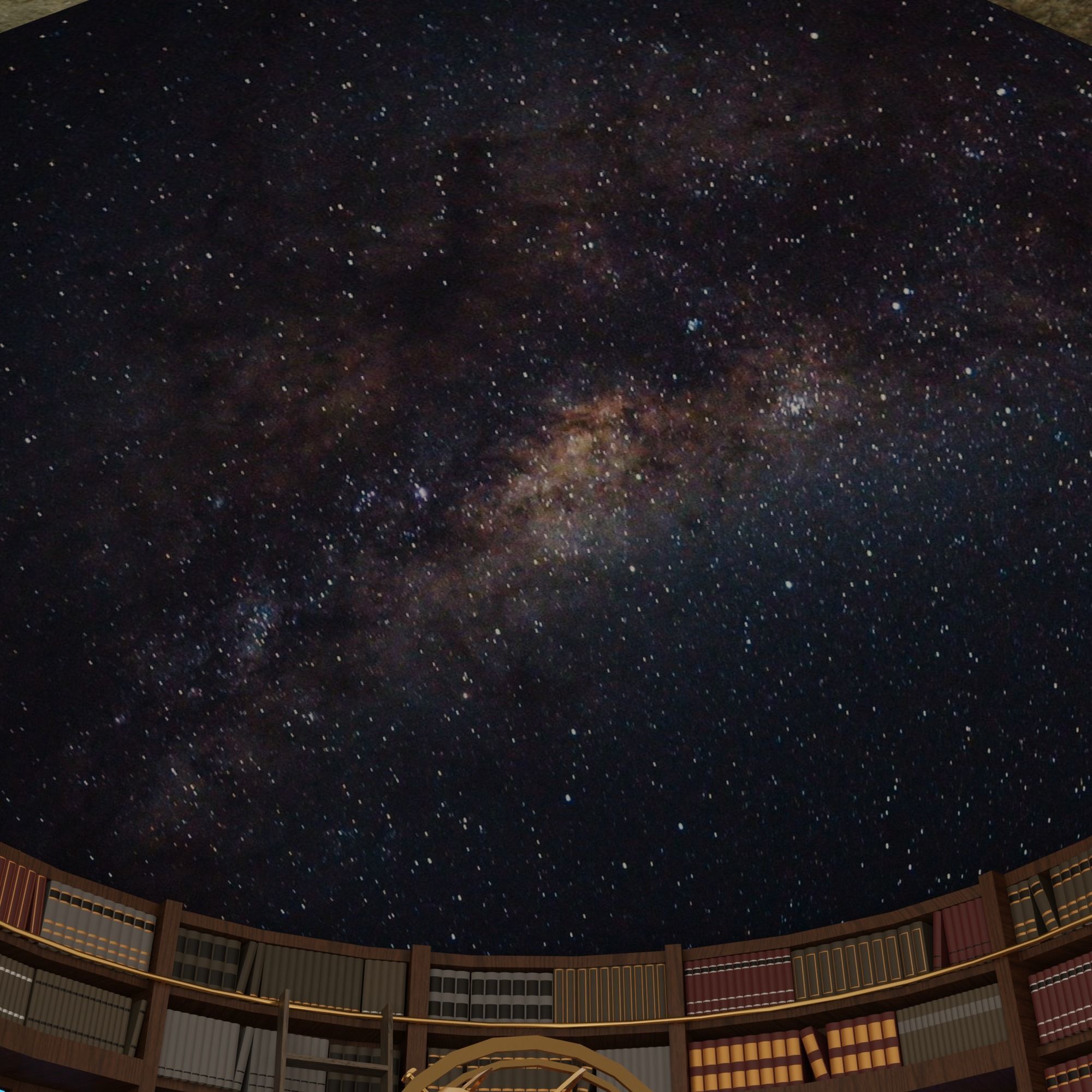 Astronomy room Low-poly 3D model_30