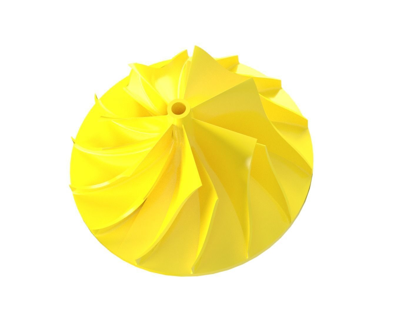 Centrifugal Impeller 3D print model_15