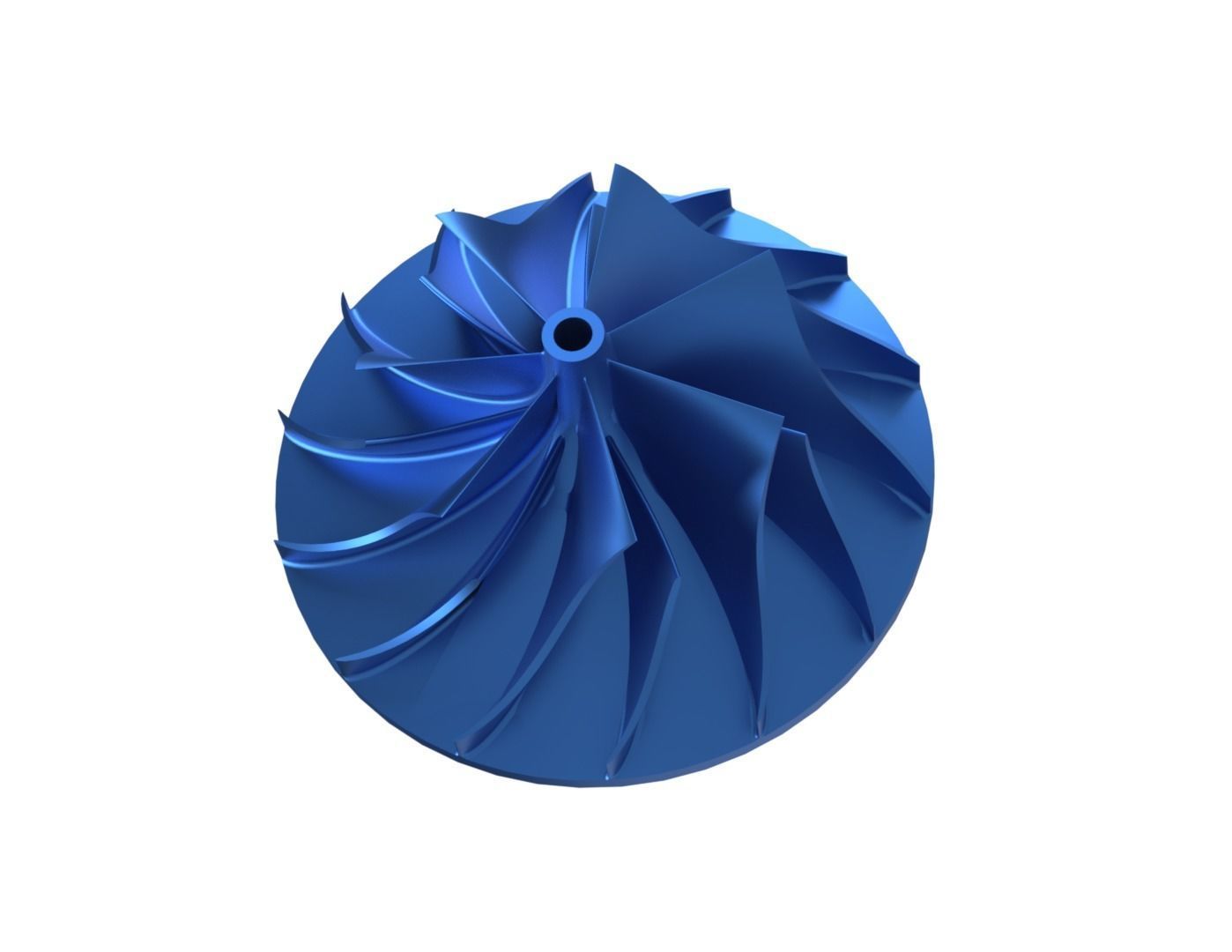 Centrifugal Impeller 3D print model_1