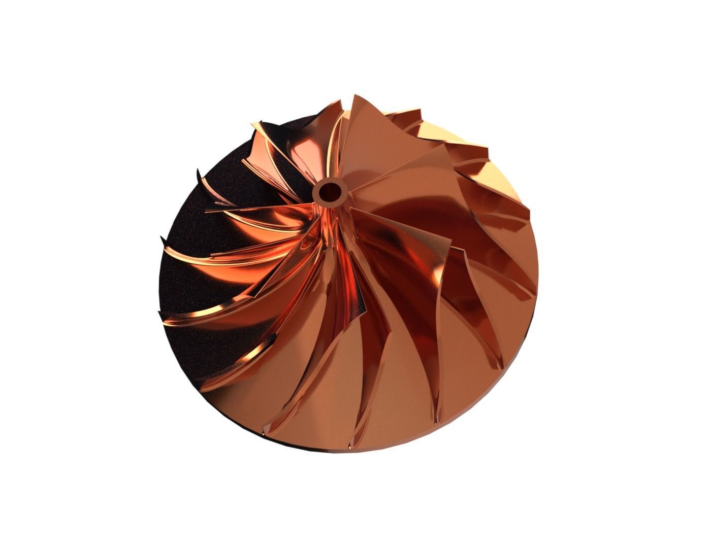 Centrifugal Impeller 3D print model_3