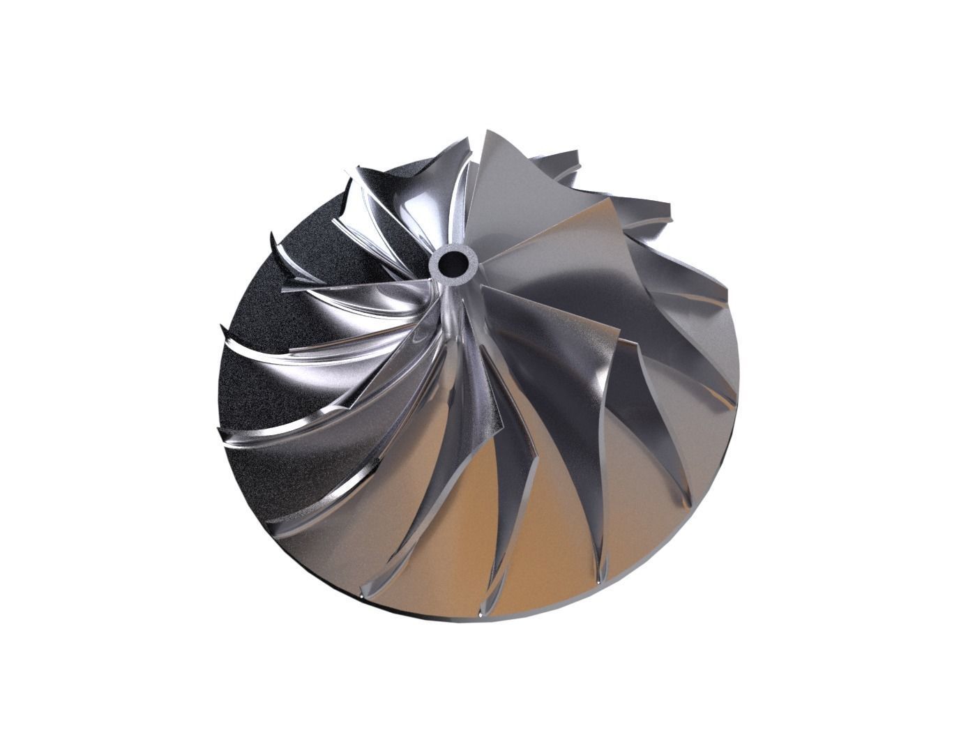 Centrifugal Impeller 3D print model_4