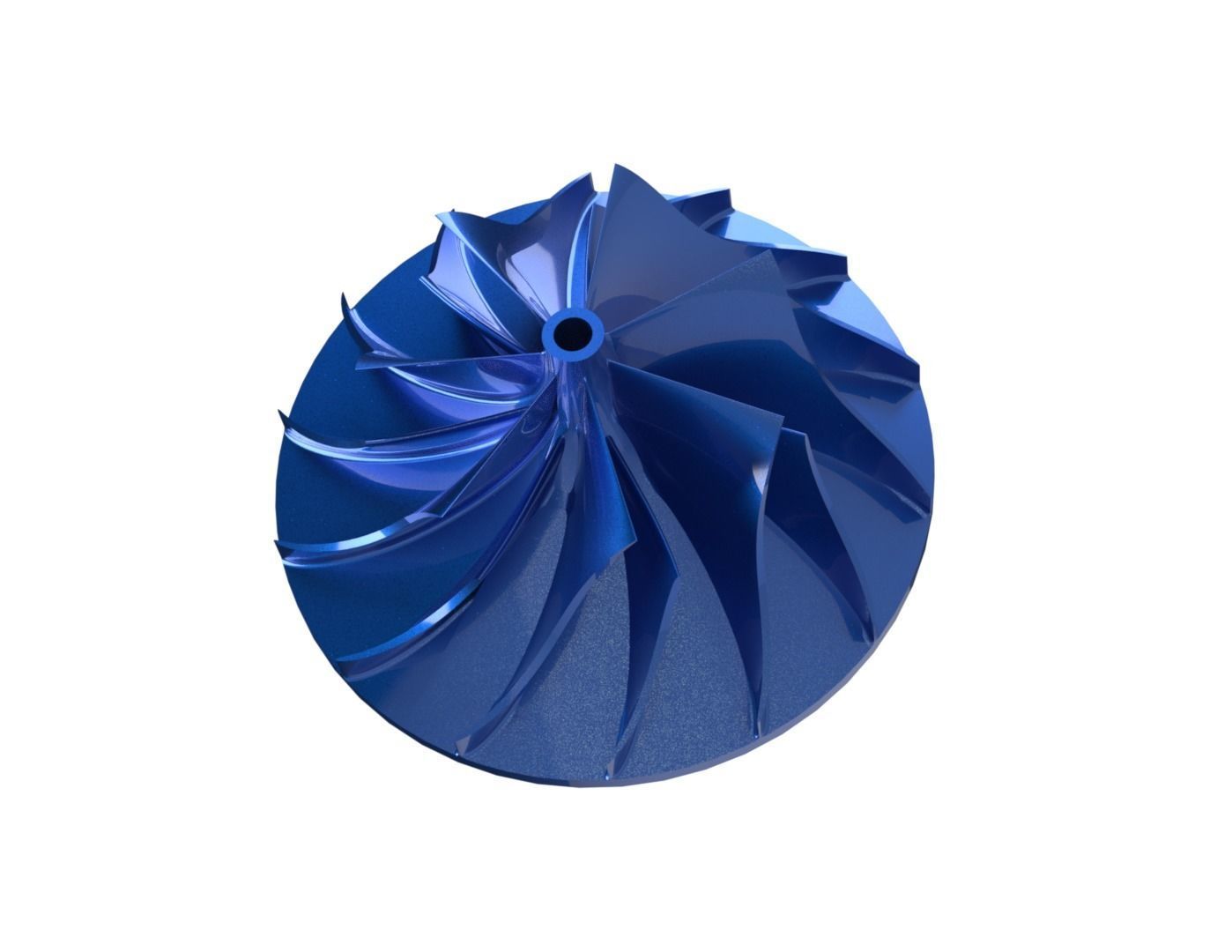 Centrifugal Impeller 3D print model_5