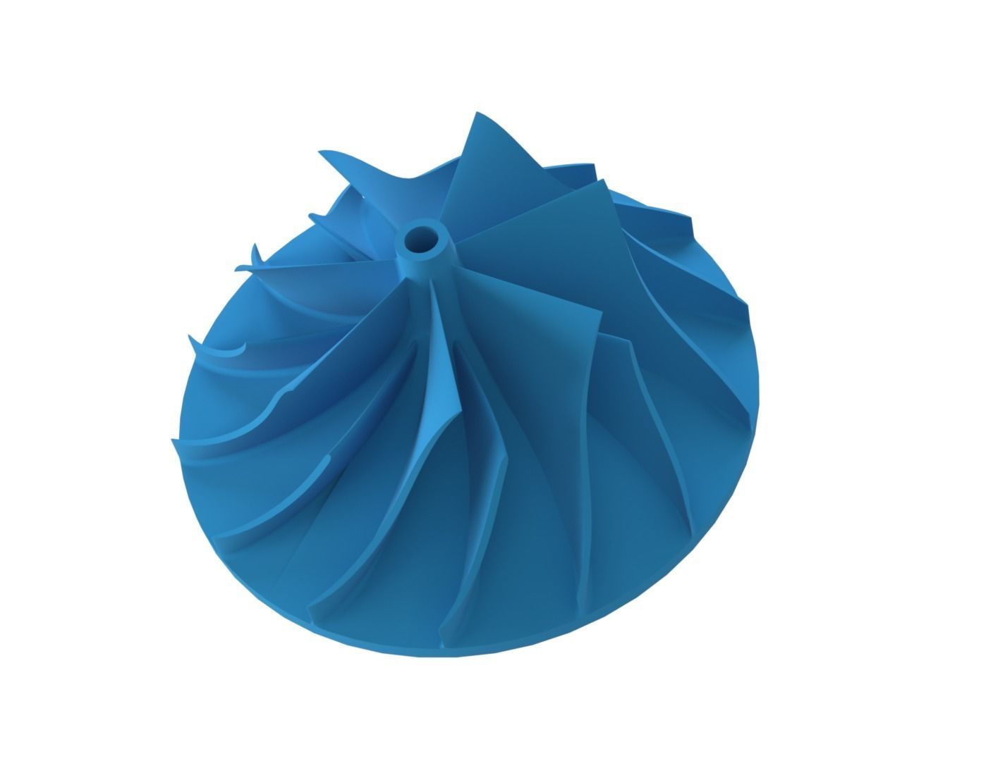 Centrifugal Impeller 3D print model_17