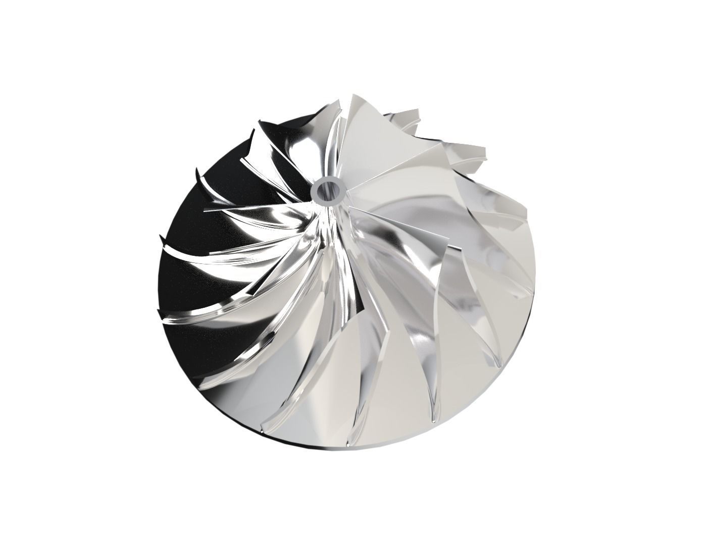 Centrifugal Impeller 3D print model_2