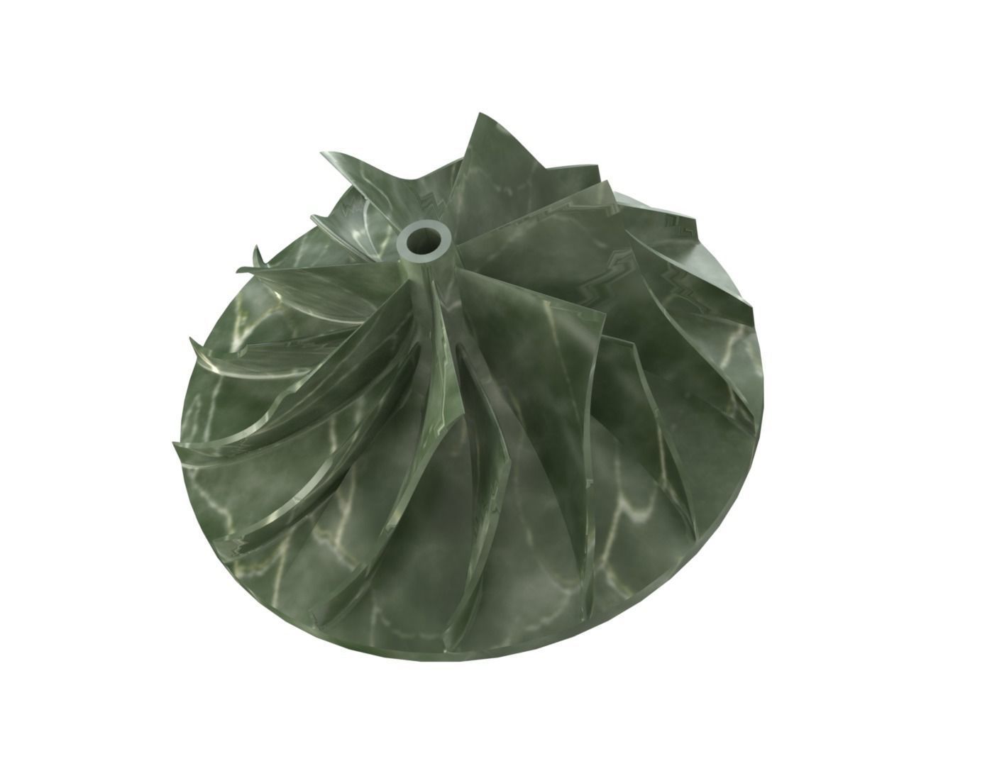 Centrifugal Impeller 3D print model_7