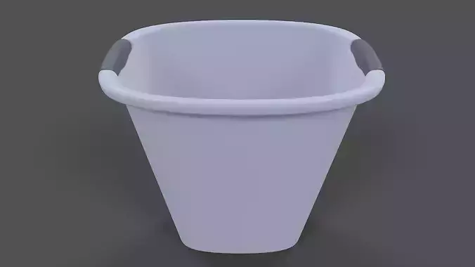 Trash Can V02 - High Poly