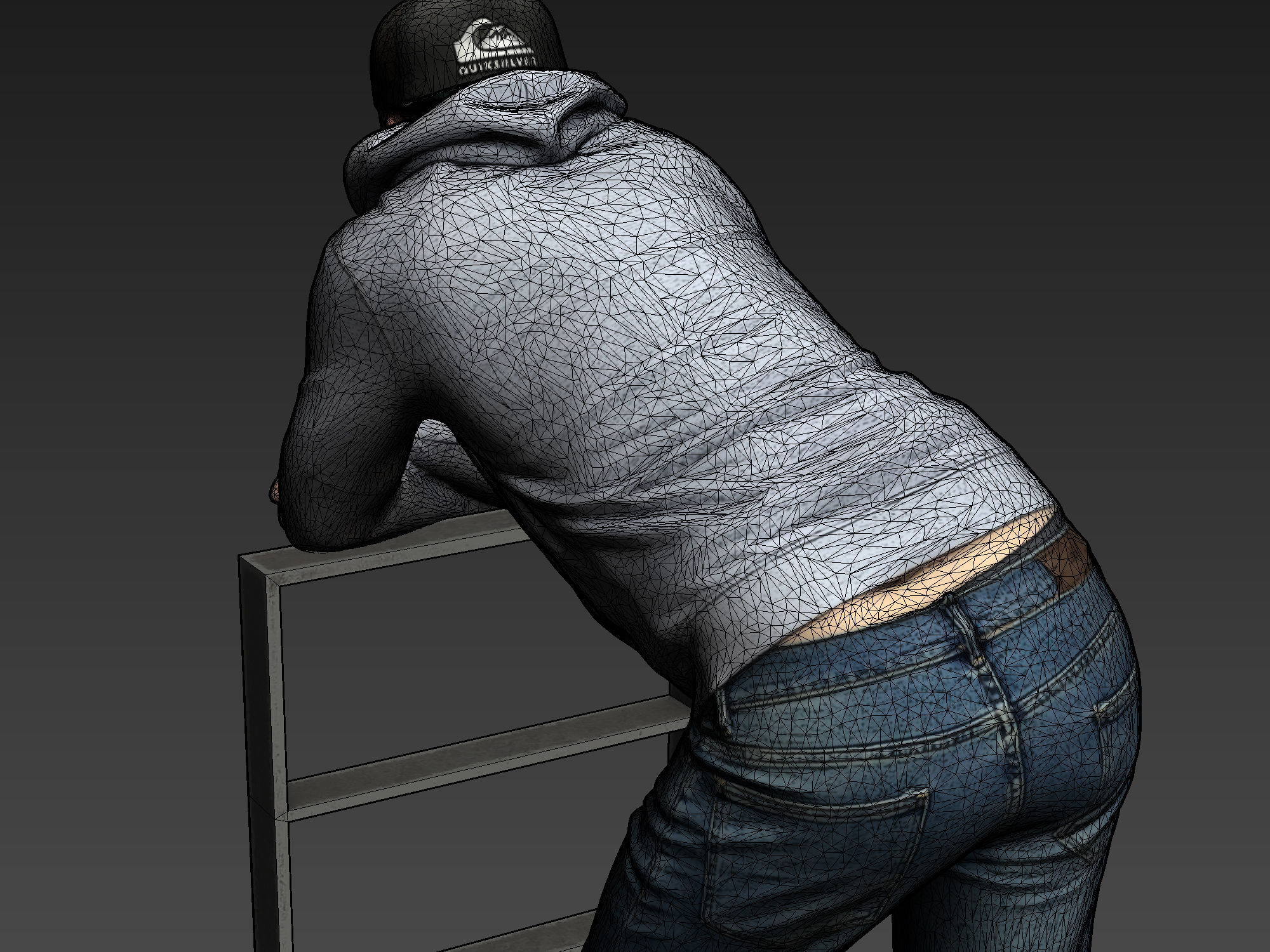 Stylized Man Character 3D model_10