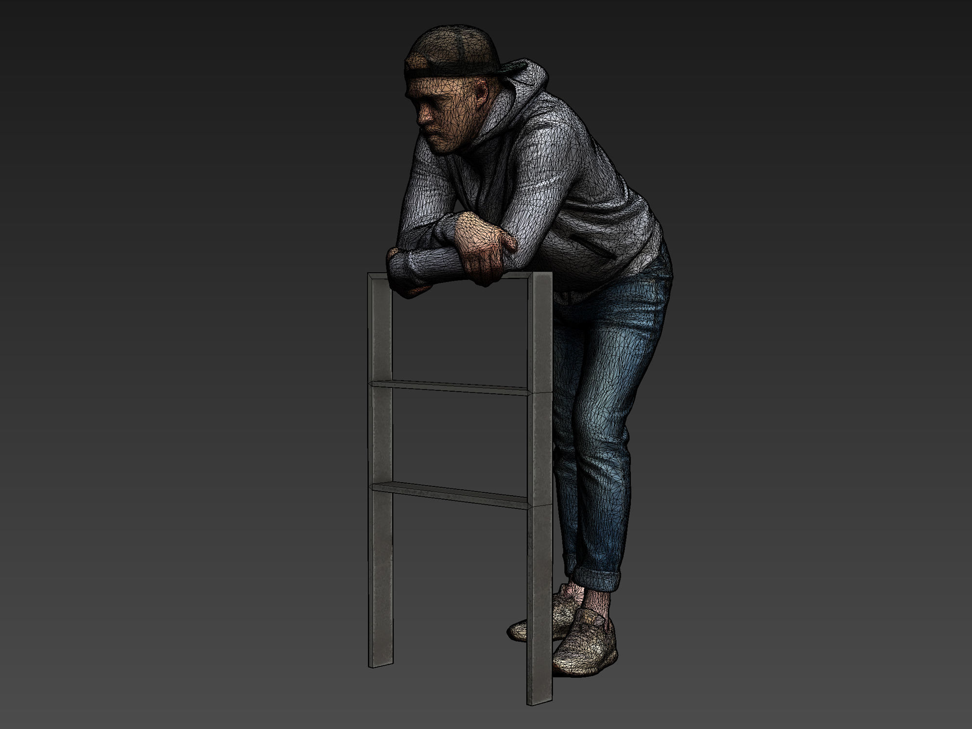 Stylized Man Character 3D model_12