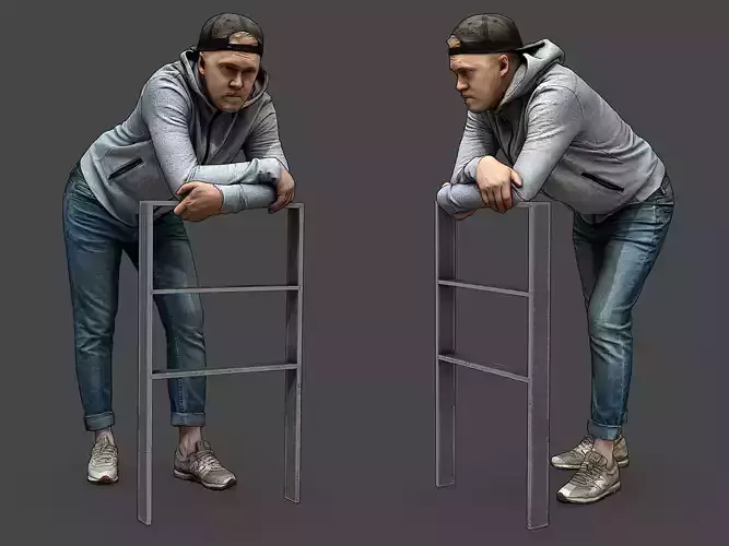 Stylized Man Character 3D model