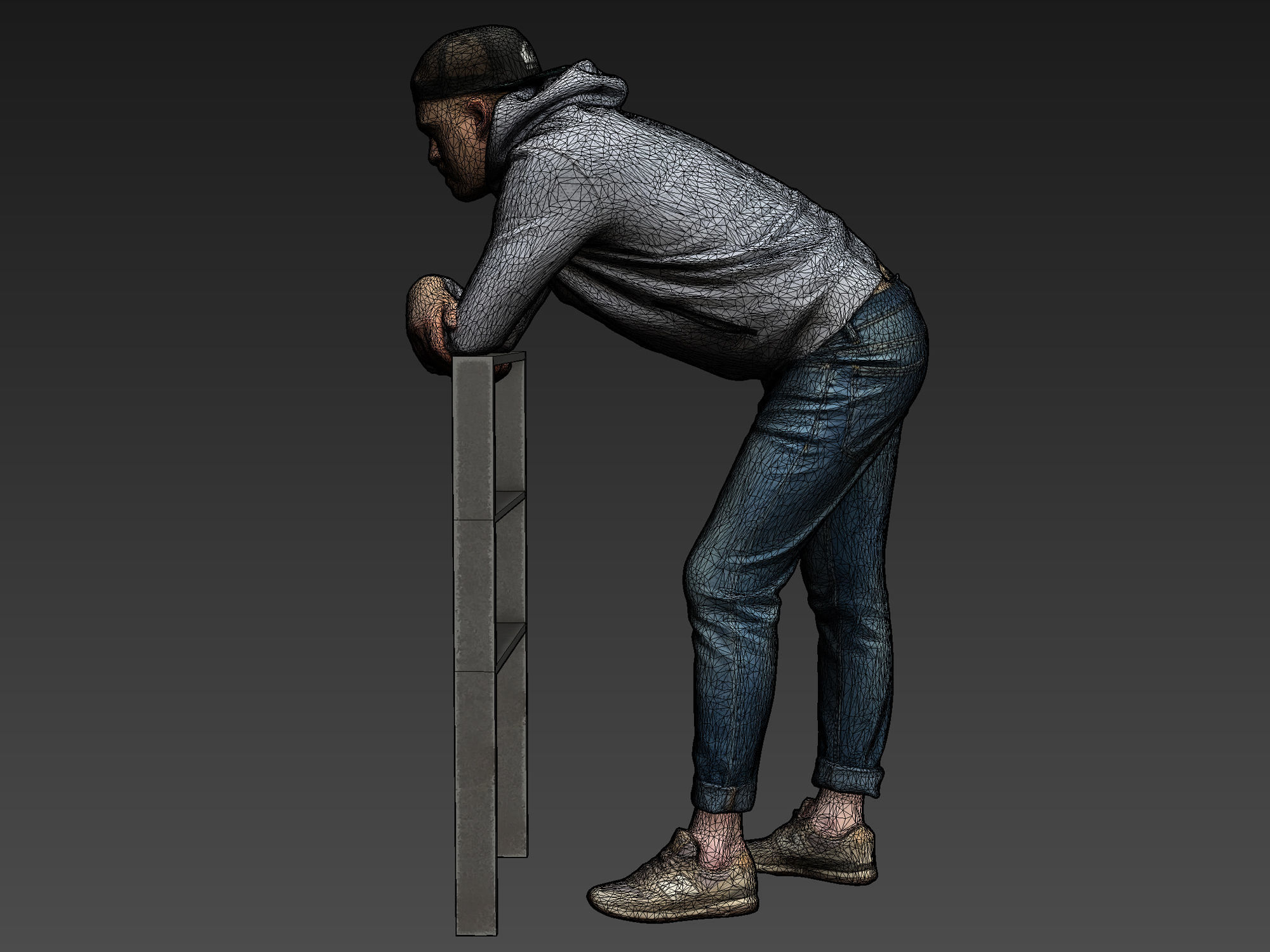 Stylized Man Character 3D model_6