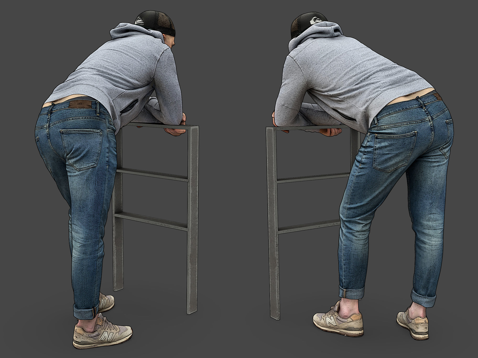 Stylized Man Character 3D model_4