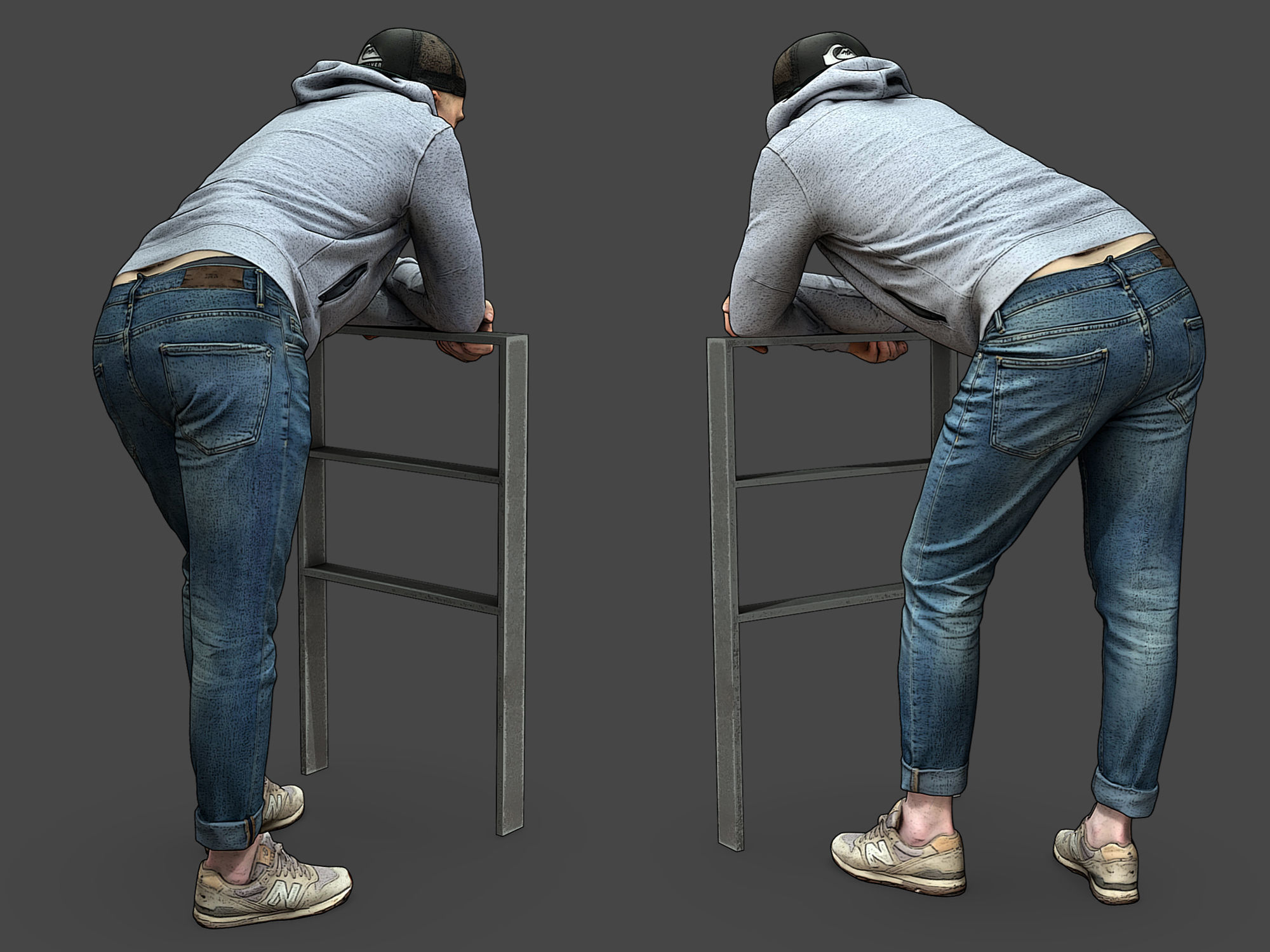 Stylized Man Character 3D model_3