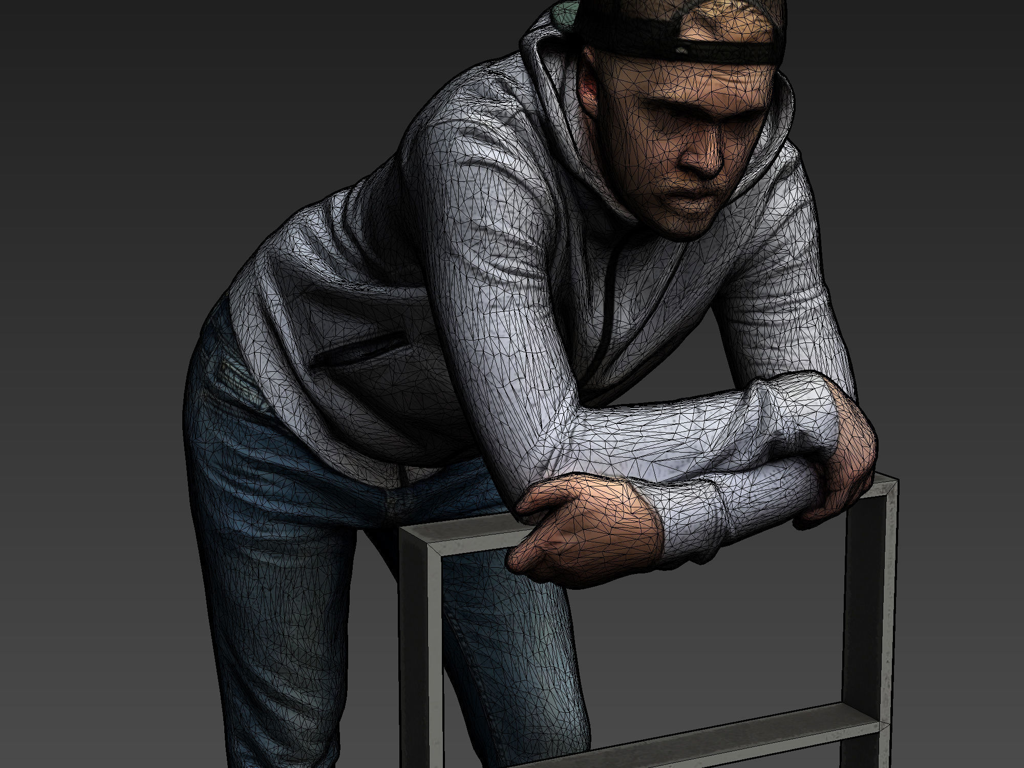 Stylized Man Character 3D model_9