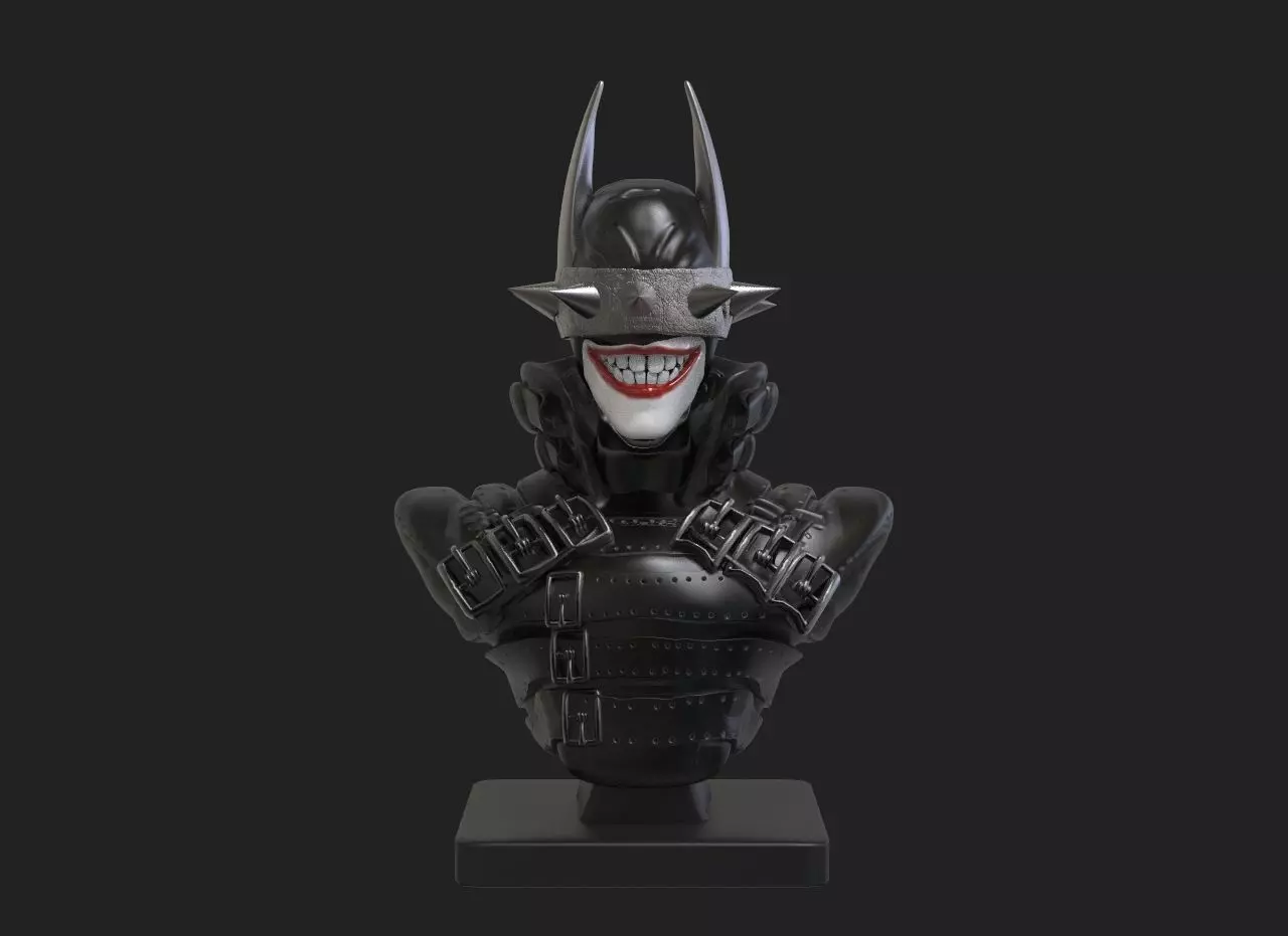 Batman who laughs bust 3D print model_0