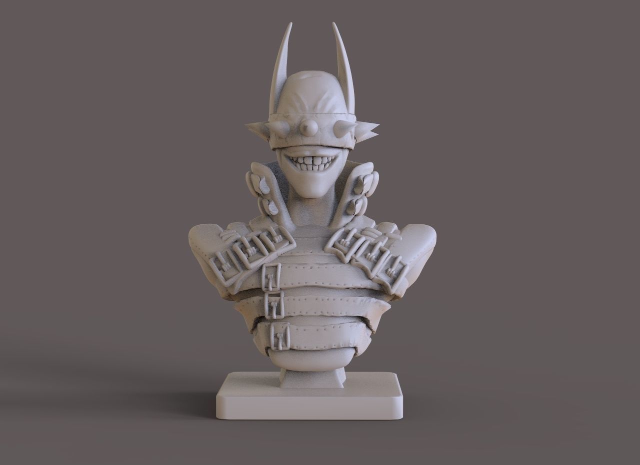 Batman who laughs bust 3D print model_2